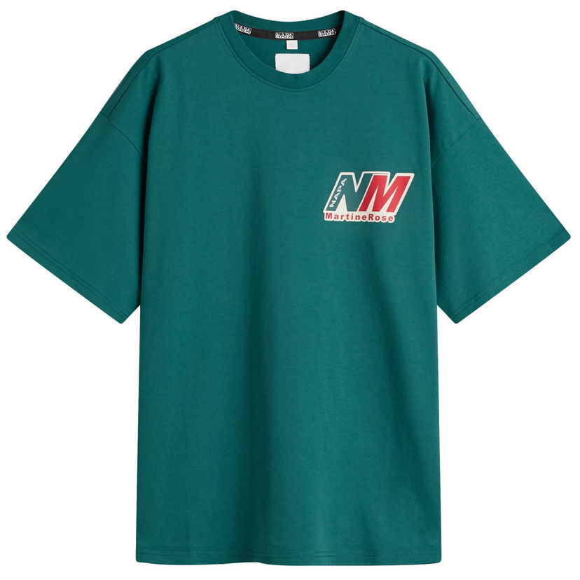 T-paita Napapijri Martine Rose Logo Oversized Crew Neck T-Shirt Vihreä | NP0A4HEW-G2A