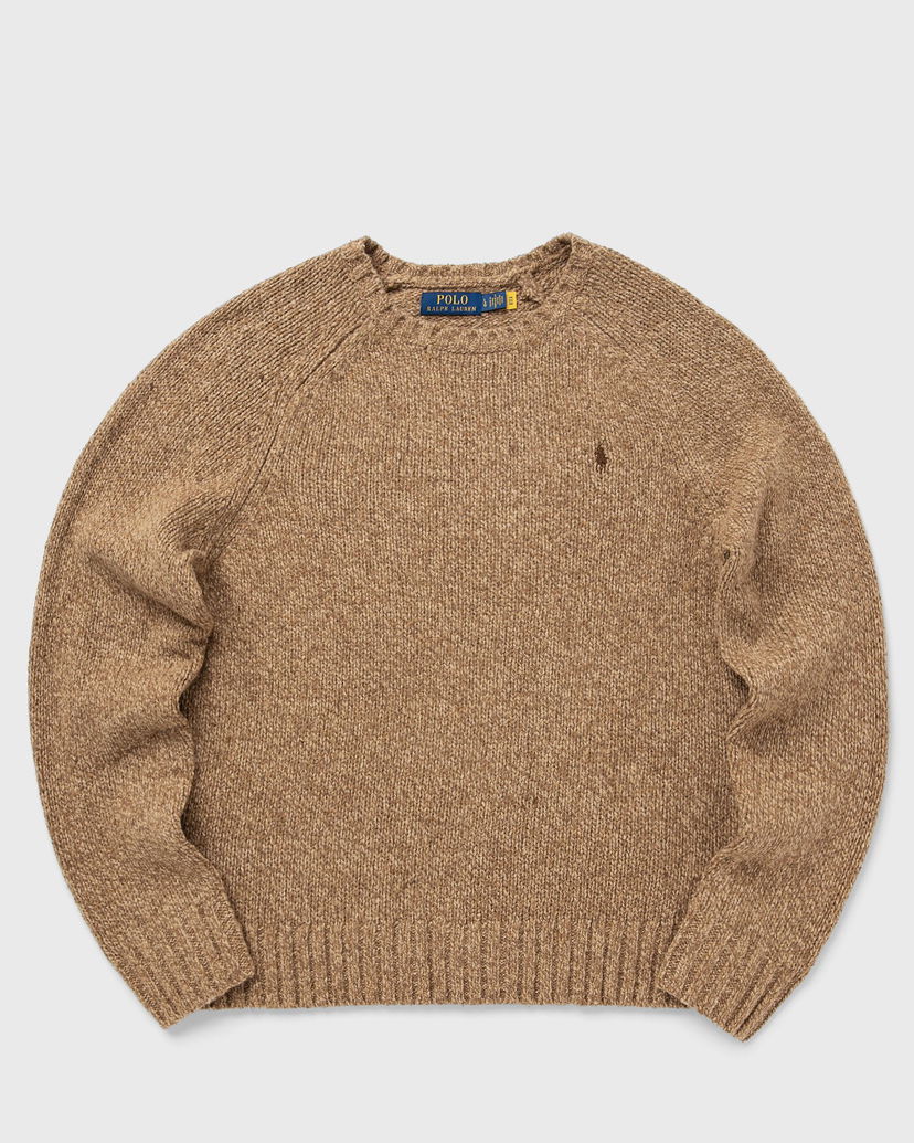 Villapaita Polo by Ralph Lauren Knitted Raglan Crew Neck Pullover Beige | 710982142002