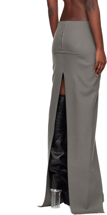 Hame Rick Owens Concordians Sliced Maxi Skirt Harmaa | RO02E4387 WD, 2