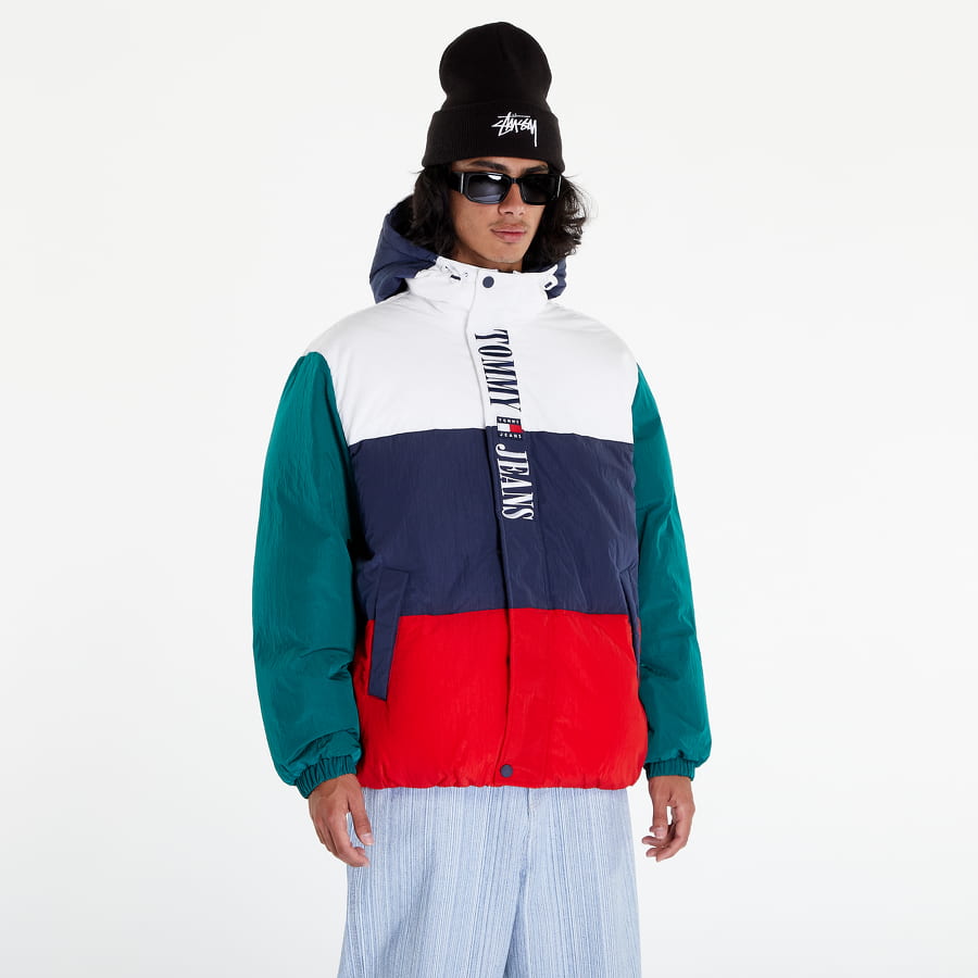 Puffer takki Tommy Hilfiger Archive ColorBlock Puffer Jacket Monivärinen | DM0DM14457 YBR, 0