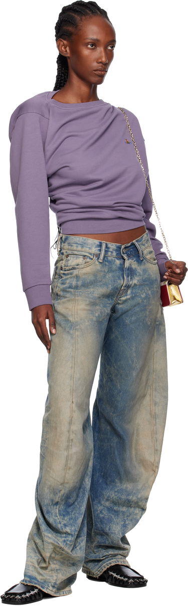 Huppari Vivienne Westwood Vivienne Westwood Hebo Draped Sweatshirt Violetti | 3I010015-J006O-, 3