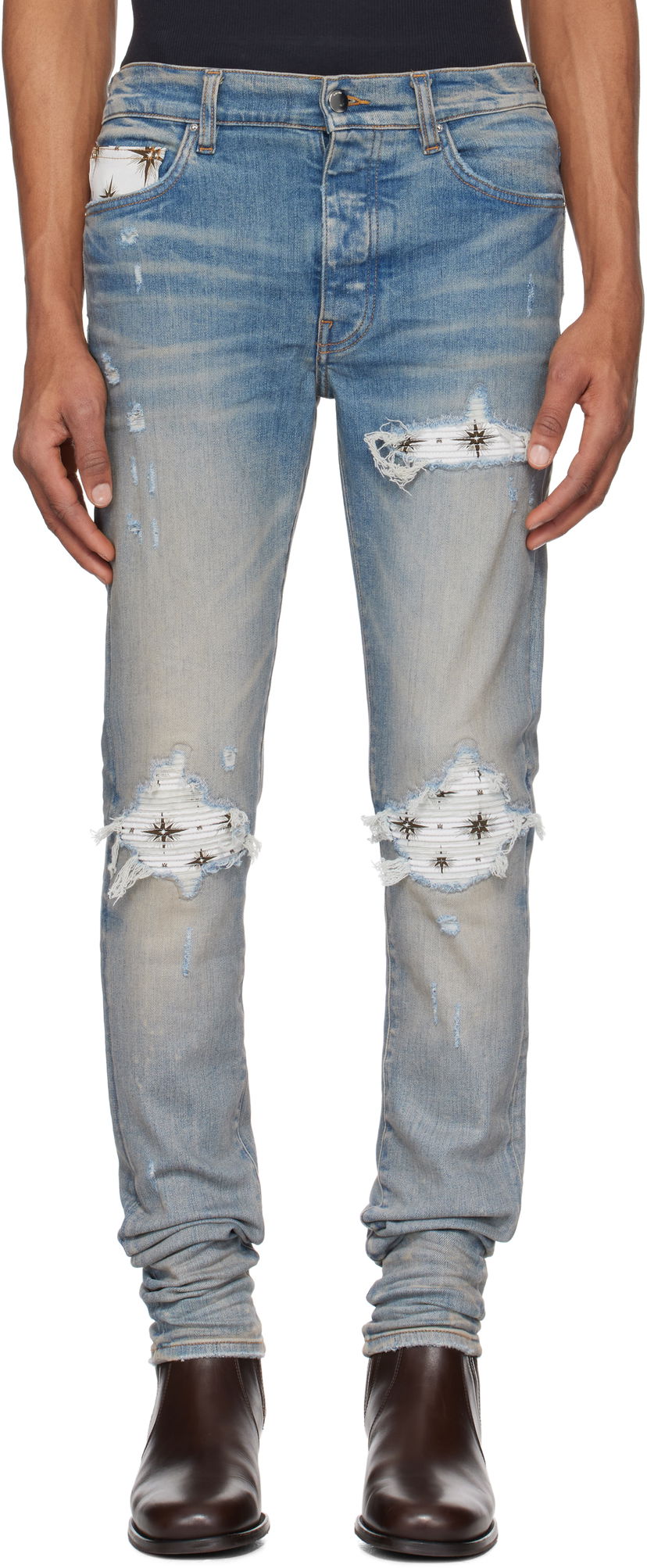 Jeans AMIRI AMIRI Micro Stardust MX1 Jeans Sininen | AMDNSY1122