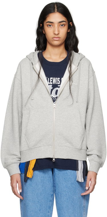 Huppari Dime Gray Cursive Hoodie Harmaa | DIMESU2427GRY, 0
