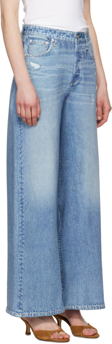 Jeans rag & bone rag & bone Miramar Sofie Ankle Wide-Leg Trousers Sininen | WCW24S70078207, 4