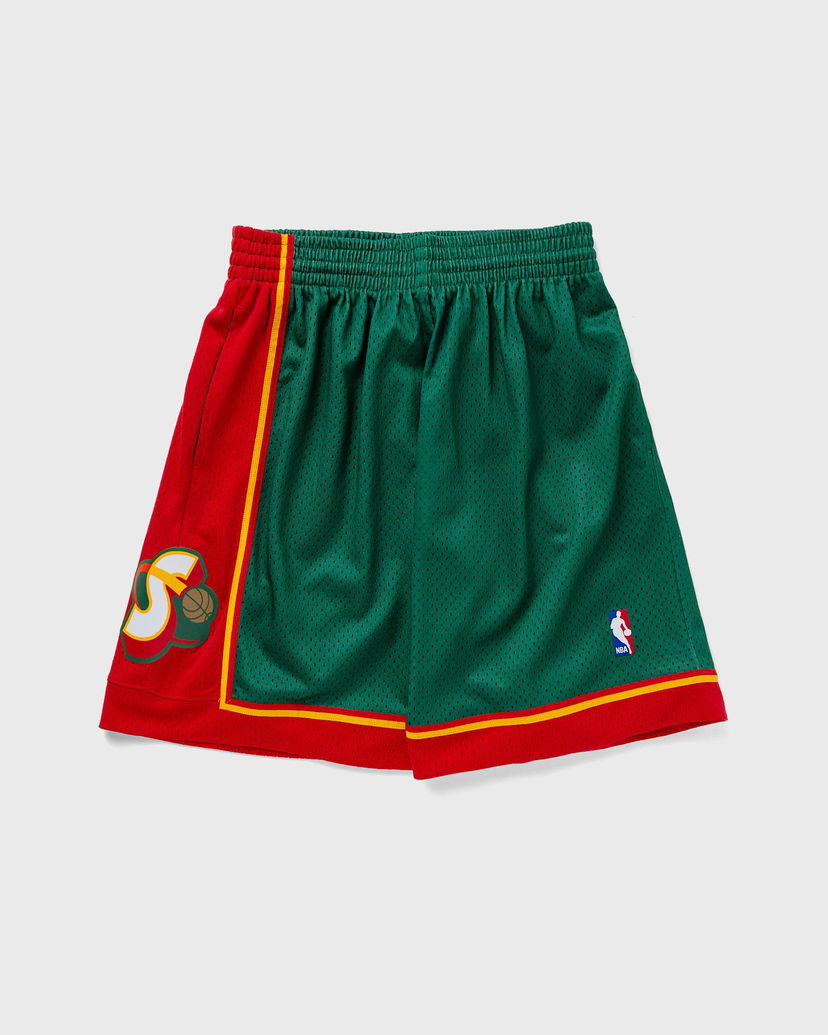 Shortsit Mitchell & Ness NBA Swingman Shorts Seattle SuperSonics Road 1995-96 Vihreä | SMSHGS18253-SSUDKGN95