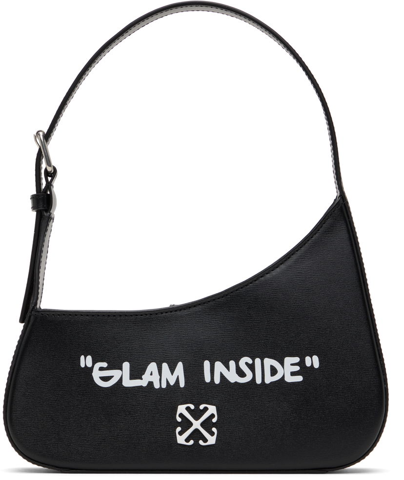 Käsilaukku Off-White Off-White Jitney Quote Shoulder Bag Musta | OWNN18AC99LEA0011001