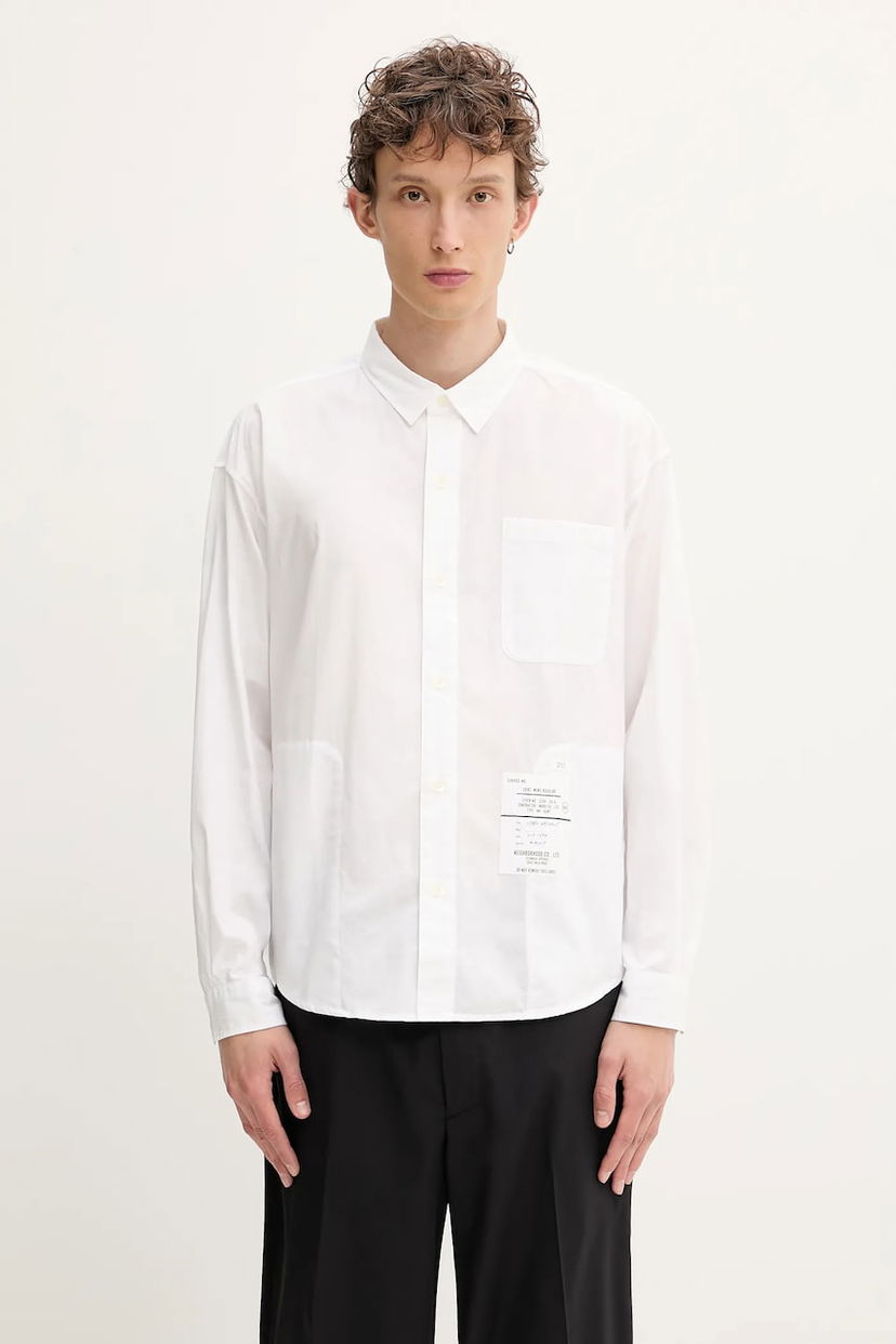Paita Neighborhood NEIGHBORHOOD Plain Shirt Ls Regular Fit Valkoinen | 251SPNH.SHM03