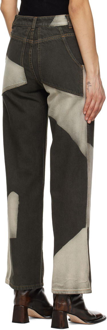 Jeans Eckhaus Latta Eckhaus Latta Wide Leg Jeans Vihreä | 334-EL-PS25-T -, 2