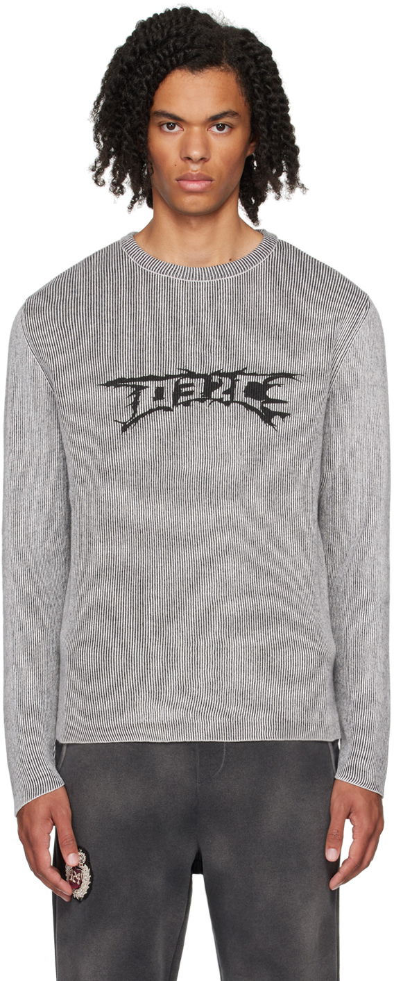 Villapaita 032C Crewneck Nerve Shatter Harmaa | F24-MRK-1531-150