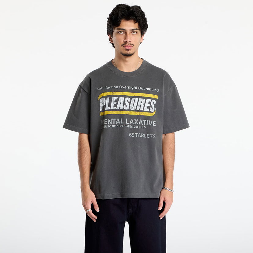 T-paita Pleasures Relief Heavyweight T-shirt Harmaa | P25F041-BLACK