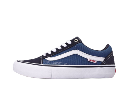 Skateboarding Vans Old Skool Pro Navy White Tummansininen | VN000ZD40NS