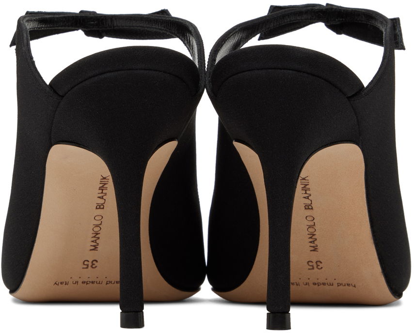Asusteet Manolo Blahnik Manolo Blahnik Fiocchetti Bow Detail Slingback Mules Musta | 423-1696-0004, 1