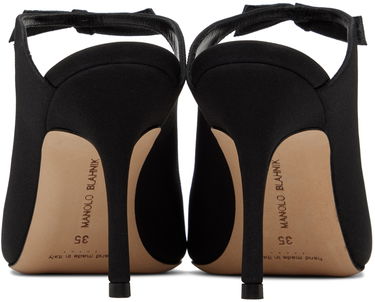 Asusteet Manolo Blahnik Manolo Blahnik Fiocchetti Bow Detail Slingback Mules Musta | 423-1696-0004, 1