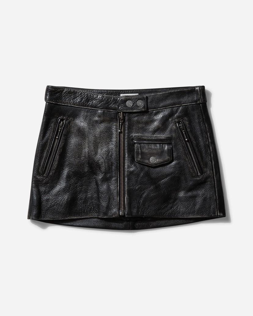 Hame GUESS Vintage Leather Skirt Musta | W4BD09L0V20 JTMU