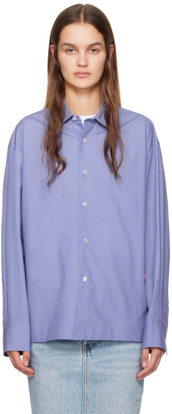Paita Alexander Wang  Button Up Shirt Sininen | 4WC1241449
