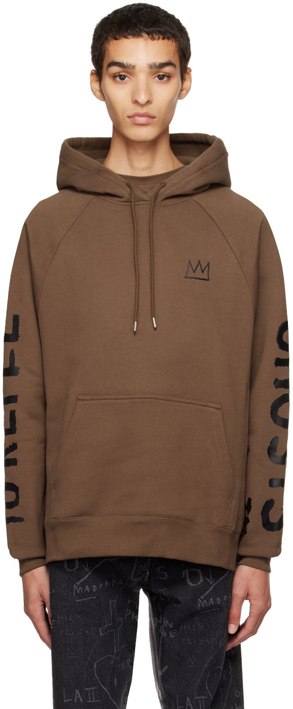 Huppari Études Études Jean-Michel Basquiat Racing Self-Portrait Hoodie Ruskea | H22MC270OC11BR