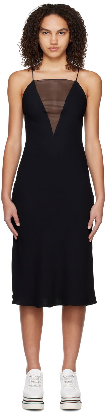 Mekko Stella McCartney Paneled Slip Dress Musta | 6A01573AU354