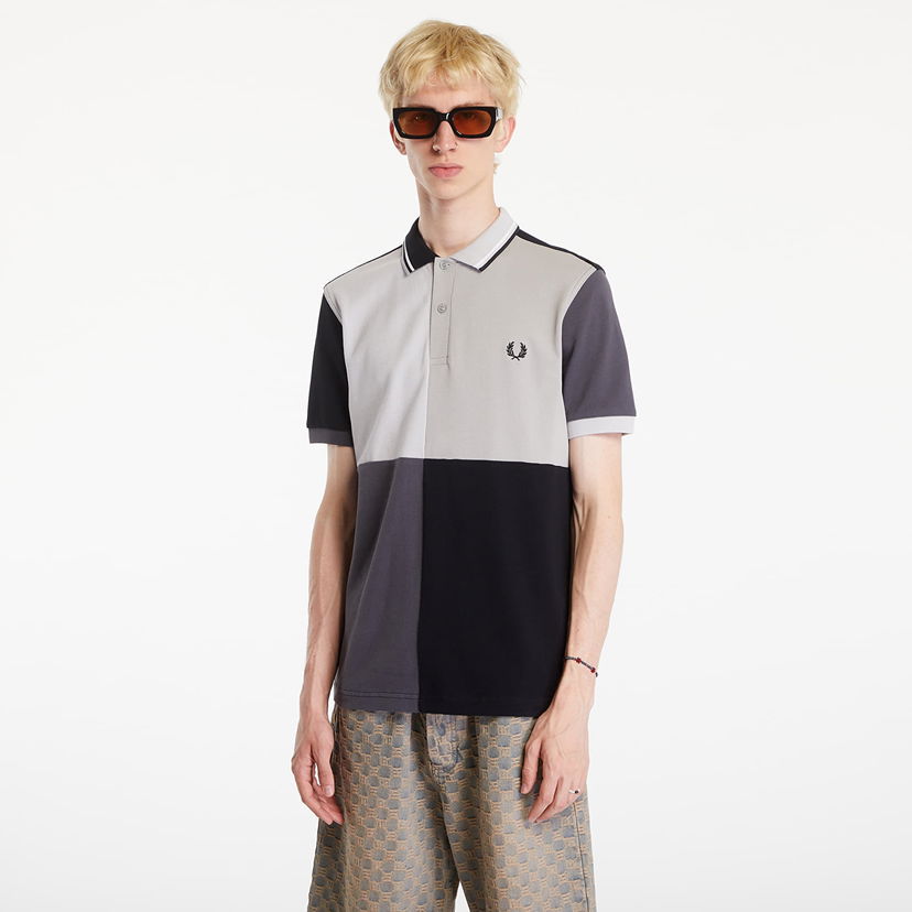 Poolopaita Fred Perry Beams Grid Design Fp Polo T-Shirt Black Musta | SM7186 102