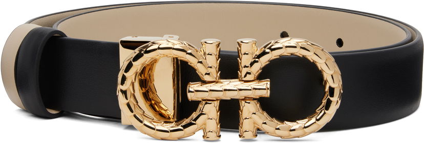 Vyöt FERRAGAMO Salvatore Ferragamo Gancini Reversible Belt Musta | 780425