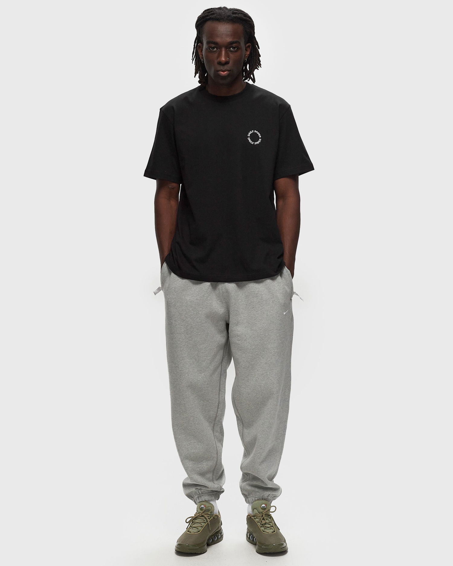 T-paita DAILY PAPER ORBIT TEE men Shortsleeves black in size:XXL Musta | 1000145, 1