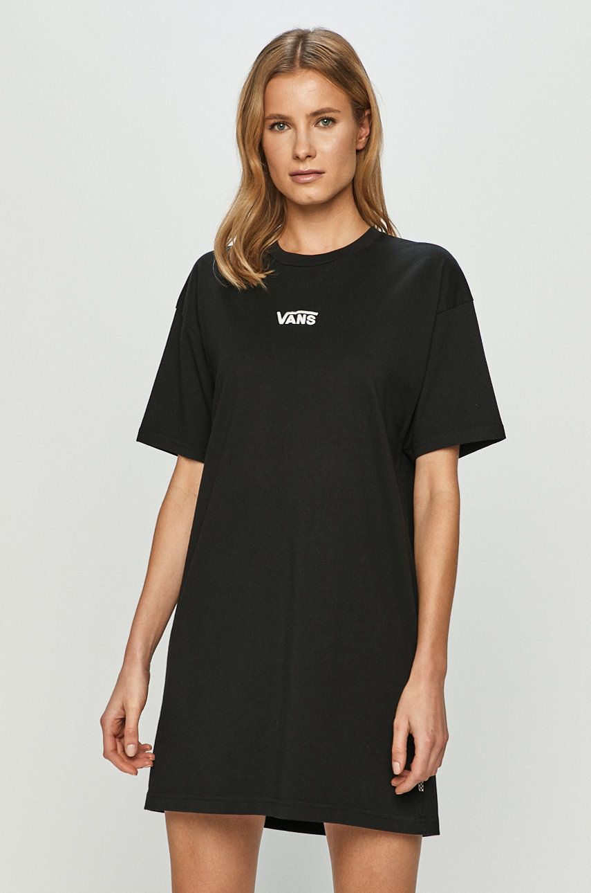 Mekko Vans Center Vee Tee Dress Musta | VN0A4RU2BLK1, 0