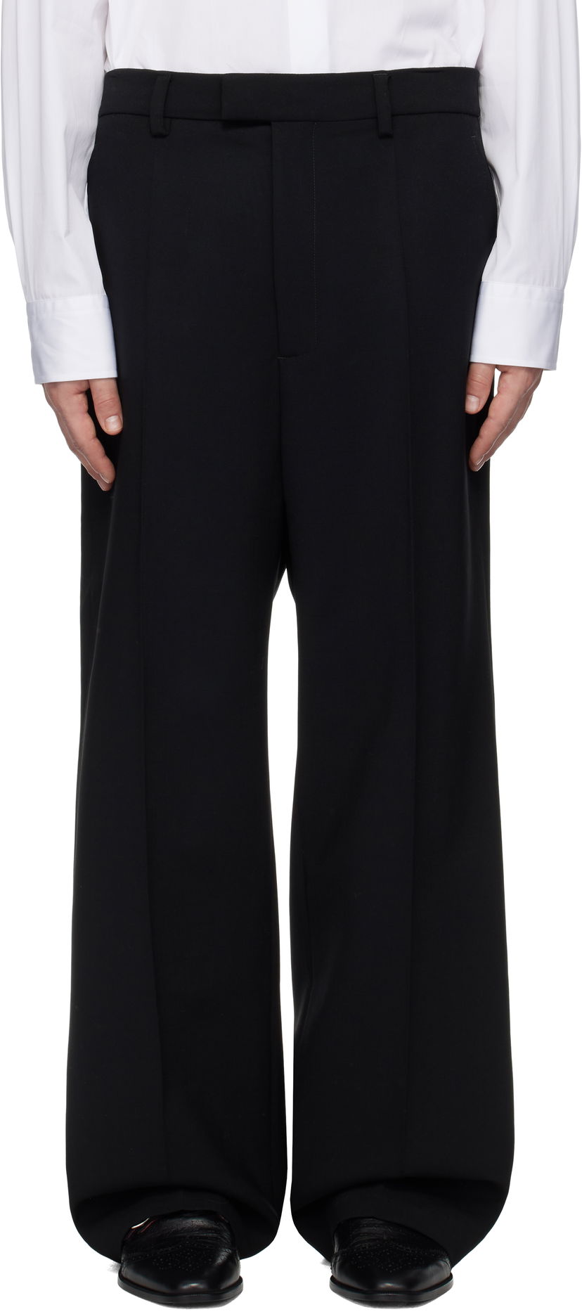 Housut VETEMENTS Tailored Wide-Leg Trousers Musta | UA66PA400B