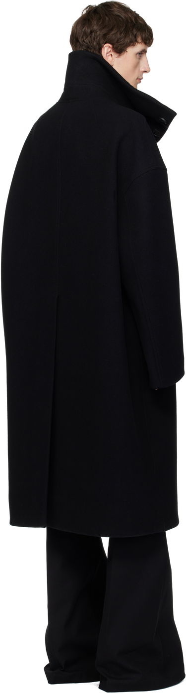 Takit Rick Owens Concordians Dracucollar Long Coat Musta | RR02E1900 WSF, 2