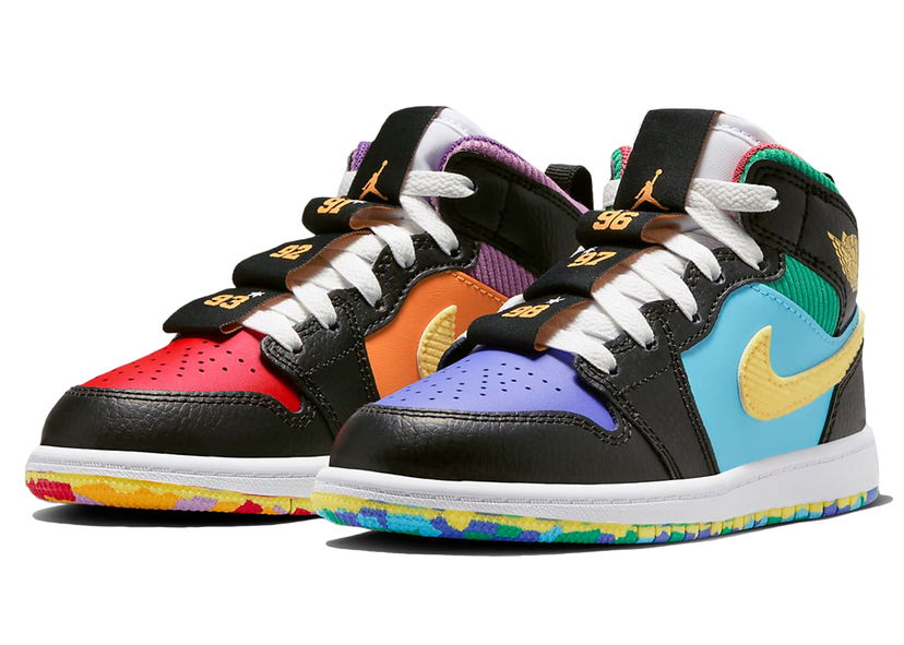 Vaatteet Jordan Jordan 1 Mid SS Six Championships (PS) Monivärinen | FD1319-007