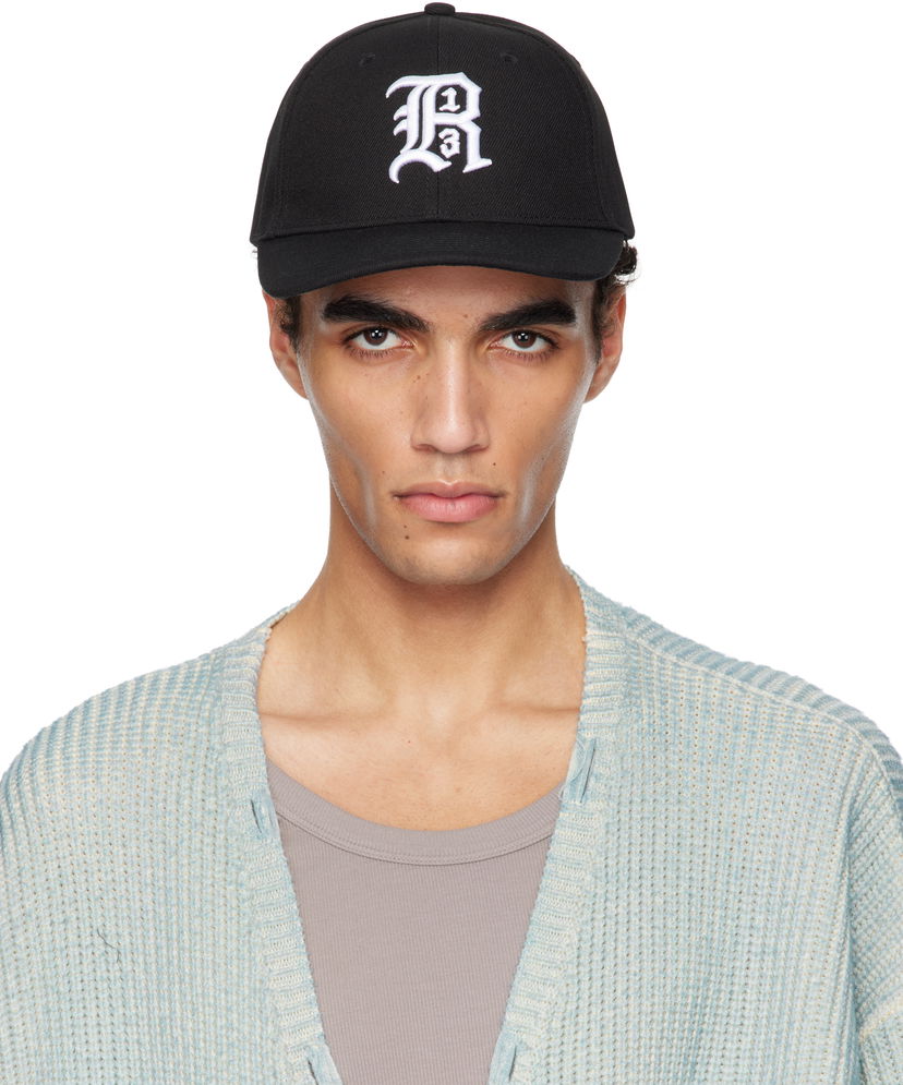 Korkki R13 R13 Baseball Cap with Logo Musta | R13WA022-A001