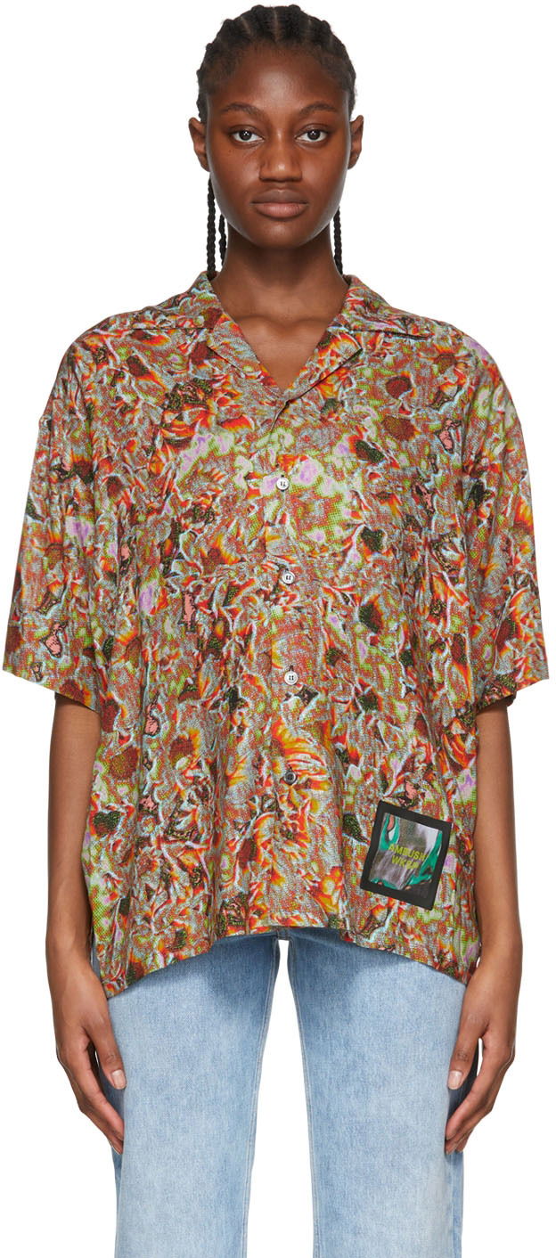 Paita Ambush AMBUSH Viscose Floral Shirt Monivärinen | BMGA056S22FAB0018484
