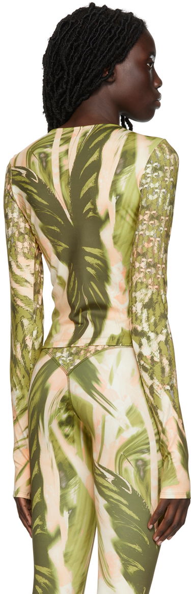 Crop top Collina Strada Collina Strada Cutout Long Sleeve Top Vihreä | XX3198, 2
