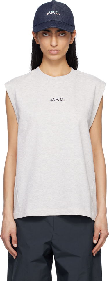 Tankkitoppi A.P.C. A.P.C. ASICS Edition Sky Sleeveless Tank Top Tummansininen | COGWV-M26455, 0