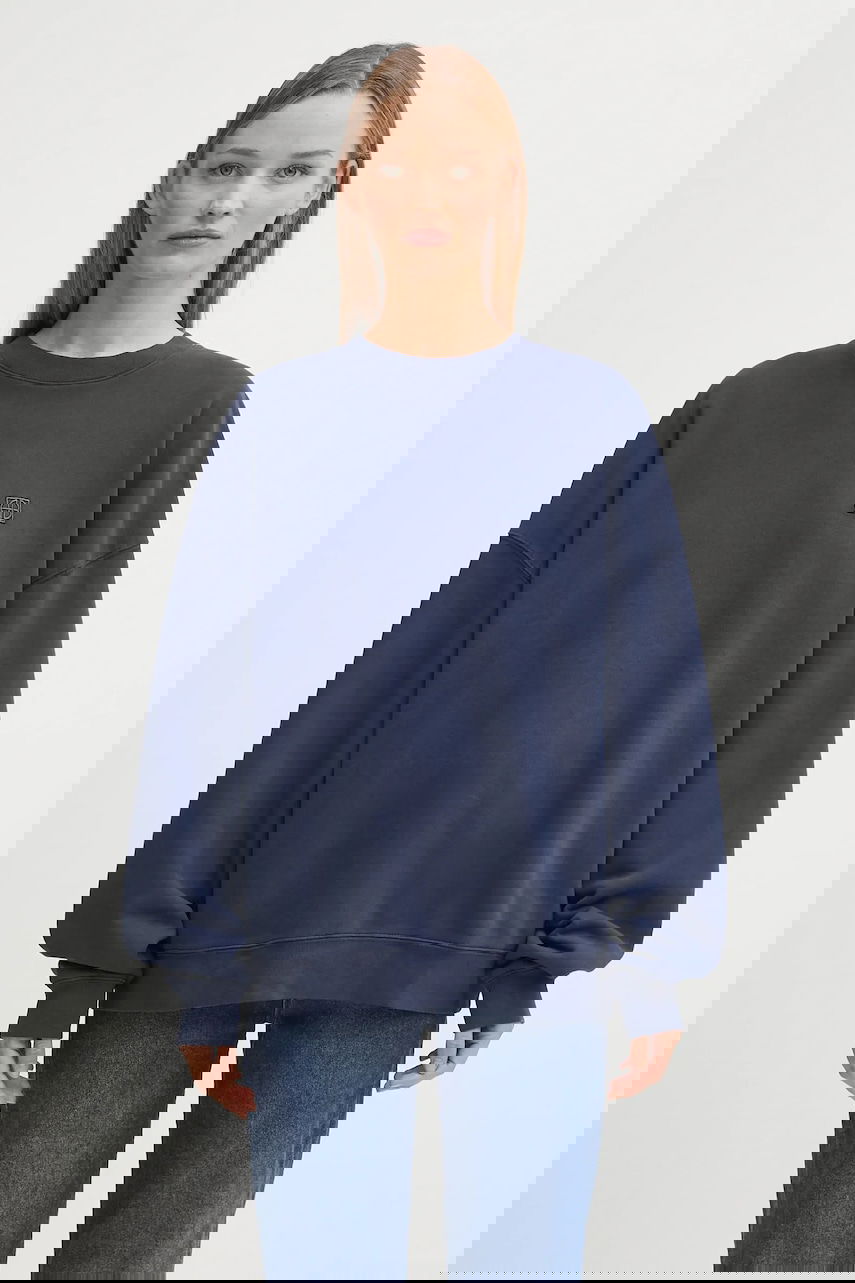 Huppari Anine Bing Anine Bing Miles Sweatshirt Tummansininen | A.08.11205, 0