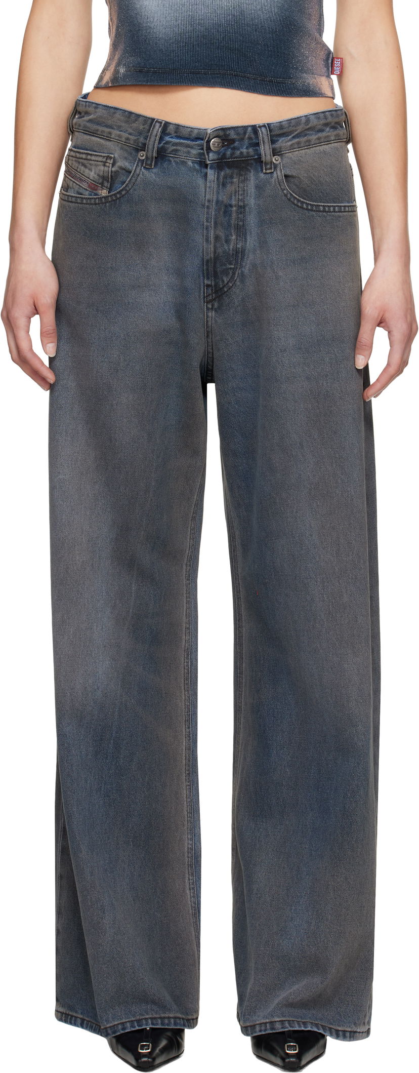 Jeans Diesel Diesel 1996 D-Sire Wide-Leg Jeans Sininen | A06925 09L46