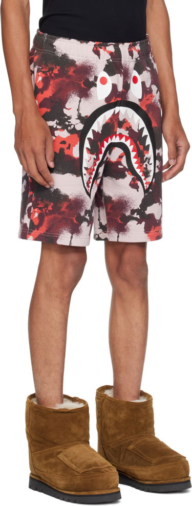 Shortsit BAPE Map Camo Regular Fit Shark Sweat Shorts Vihreä | 001SPL301001M, 4