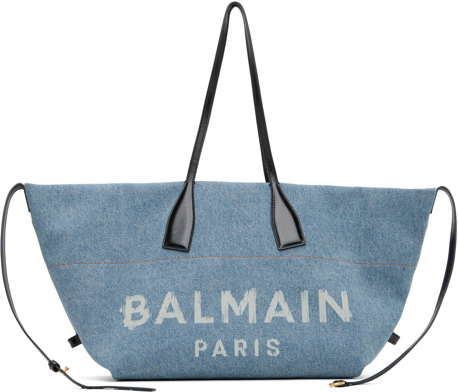Kangaskassi Balmain Track Denim Tote Sininen | FN1FI015TDDX, 0