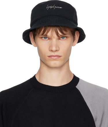 Hattu Yohji Yamamoto Y-3 KRUO Bucket Hat by Yohji Yamamoto Musta | JZ0917, 0