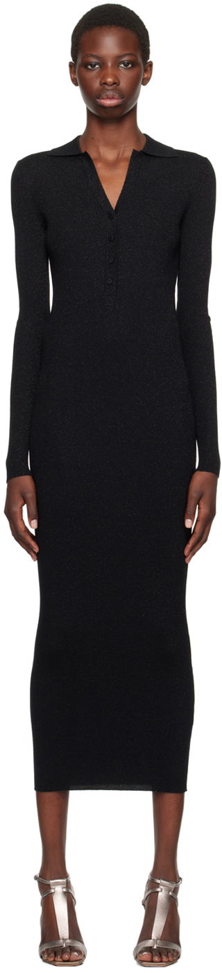 Mekko Max Mara Max Mara Frais Midi Dress Musta | 2421326042600 MM12159