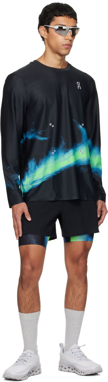 T-paita On Running Pace Mesh Long Sleeve Running T-Shirt Musta | 1MF10733398, 3