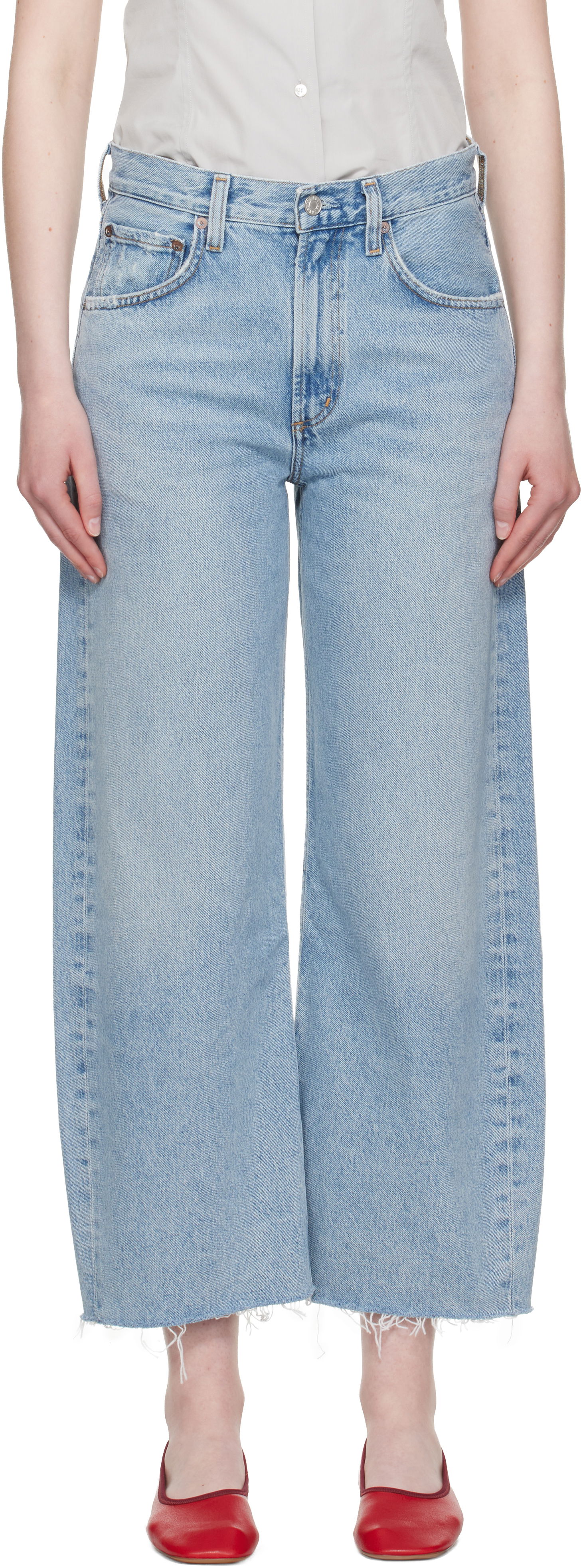 Jeans AGOLDE AGOLDE Low Curve Fray Jeans Sininen | A238-1206, 0