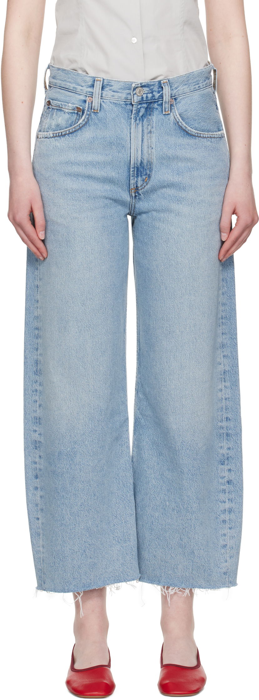 Jeans AGOLDE AGOLDE Low Curve Fray Jeans Sininen | A238-1206