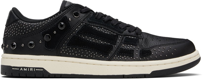 Tennarit ja kengät AMIRI AMIRI Crystal Studded Skel Top Low Musta | AMFOSR1170