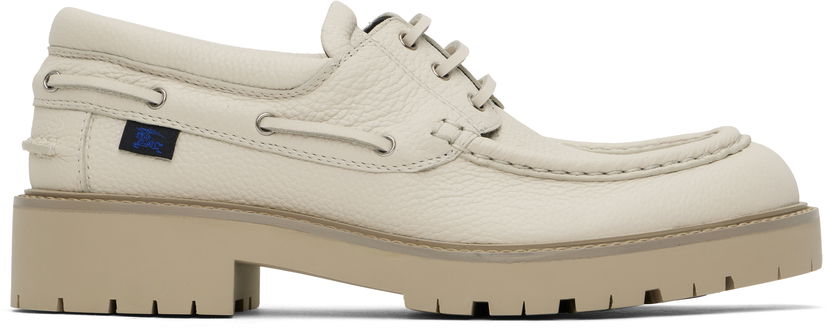Vaatteet Burberry Burberry Raft Boat Shoes Valkoinen | 8101631