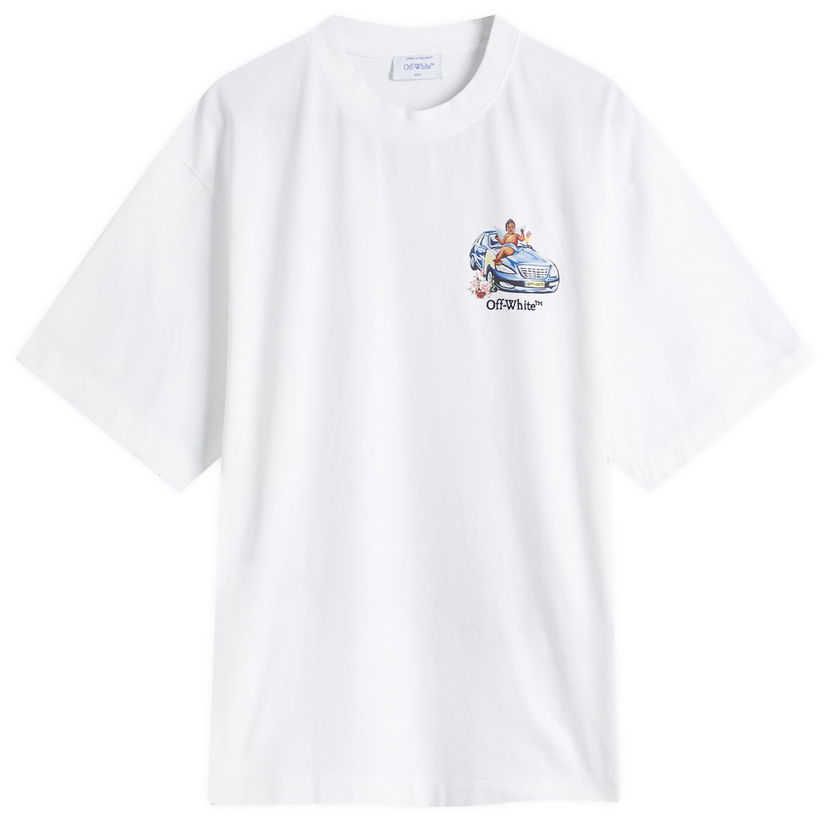 T-paita Off-White Off-White Fresco Arrow Skate T-Shirt, Size Large Valkoinen | OMAA120S25JER0030110