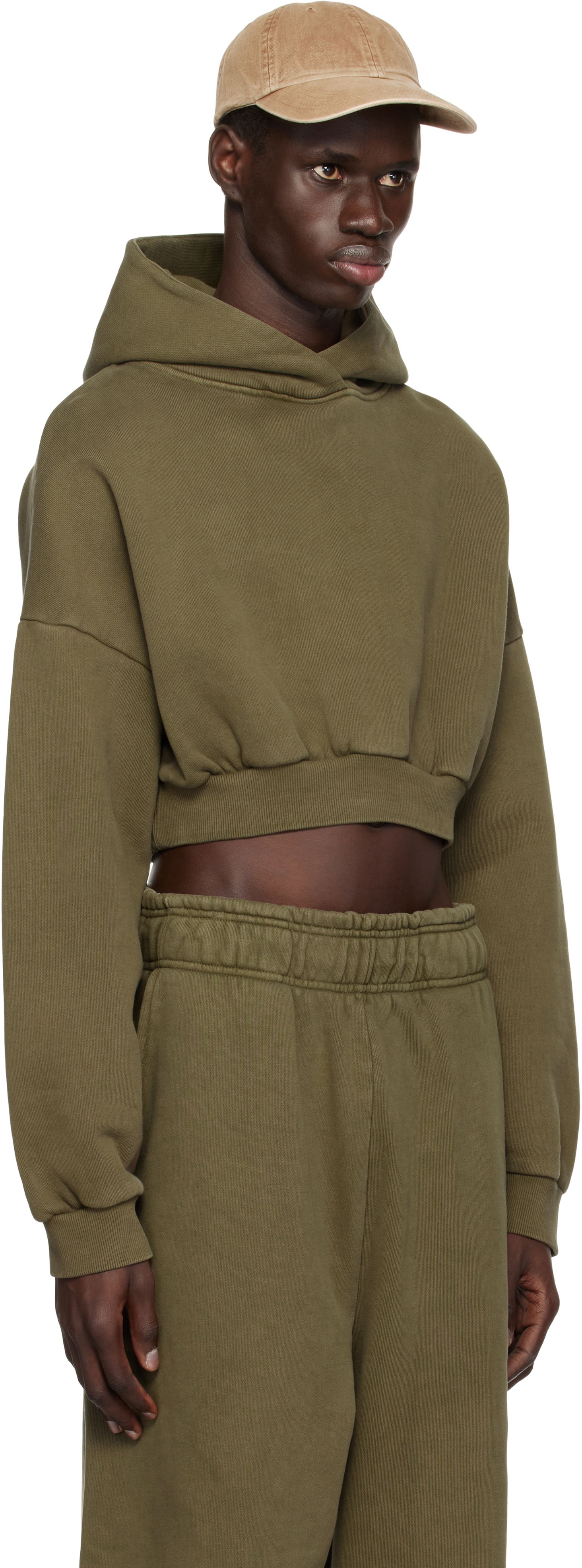 Huppari Entire Studios Entire Studios Cropped Heavy Hoodie Vihreä | ES2392MI, 1