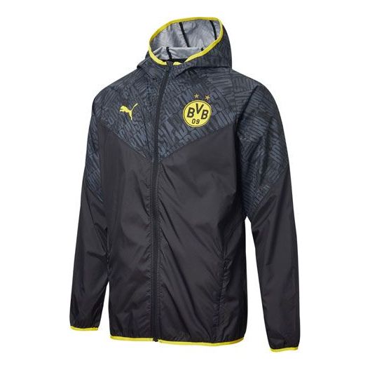 Tuulitakki Puma Borussia Dortmund Warmup Jacket Musta | 758585-02