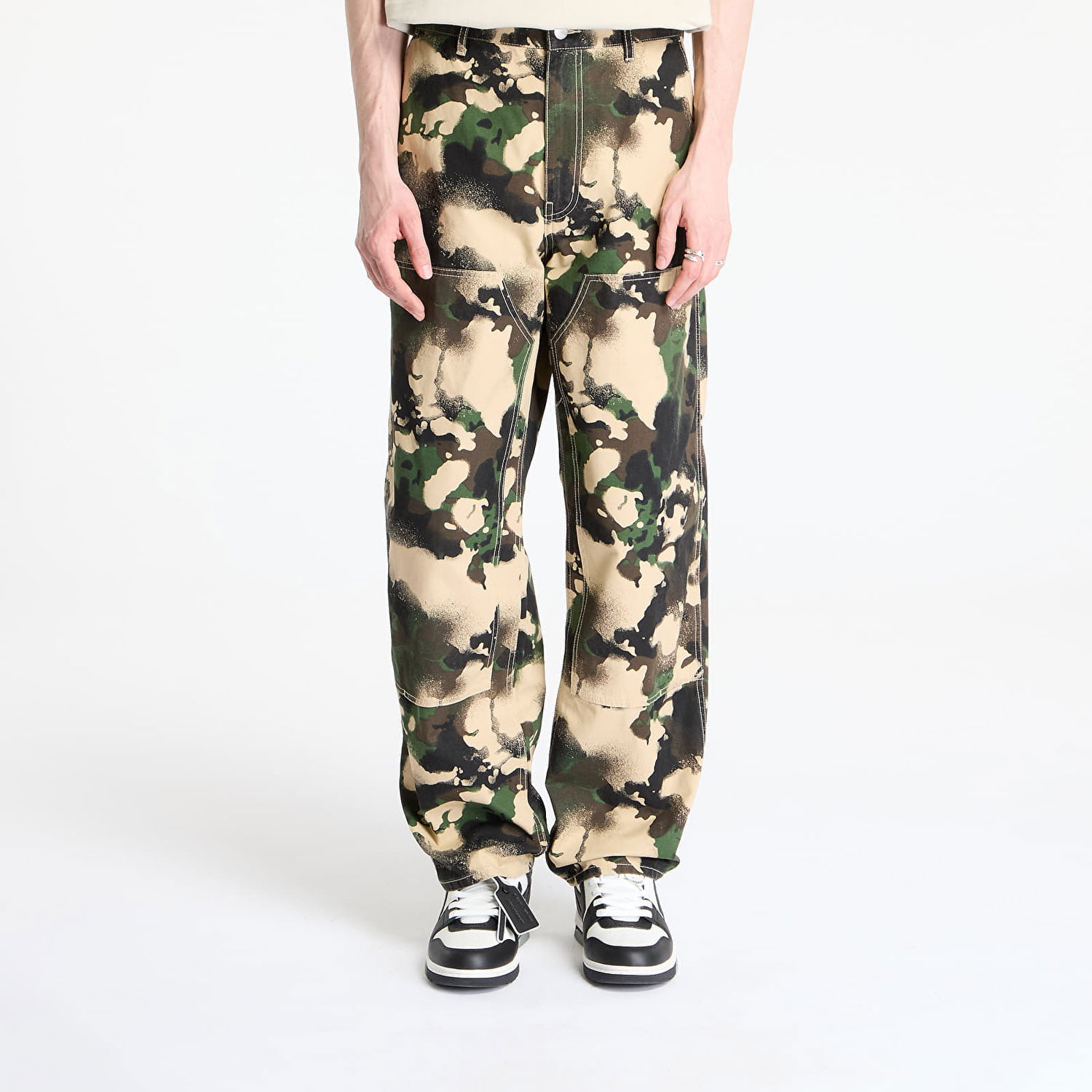 Cargo housut BAPE A BATHING APE Map Camo Relaxed Fit Work Pants Monivärinen | 001PTL301001MGRN, 0