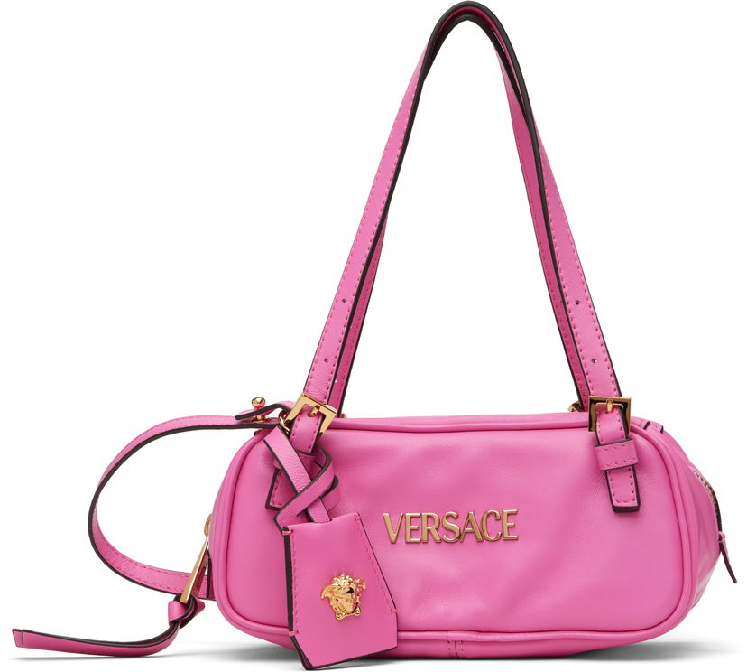 Käsilaukku Versace Versace Tag Bowling Mini Bag Vaaleanpunainen | 1019178_1A13171