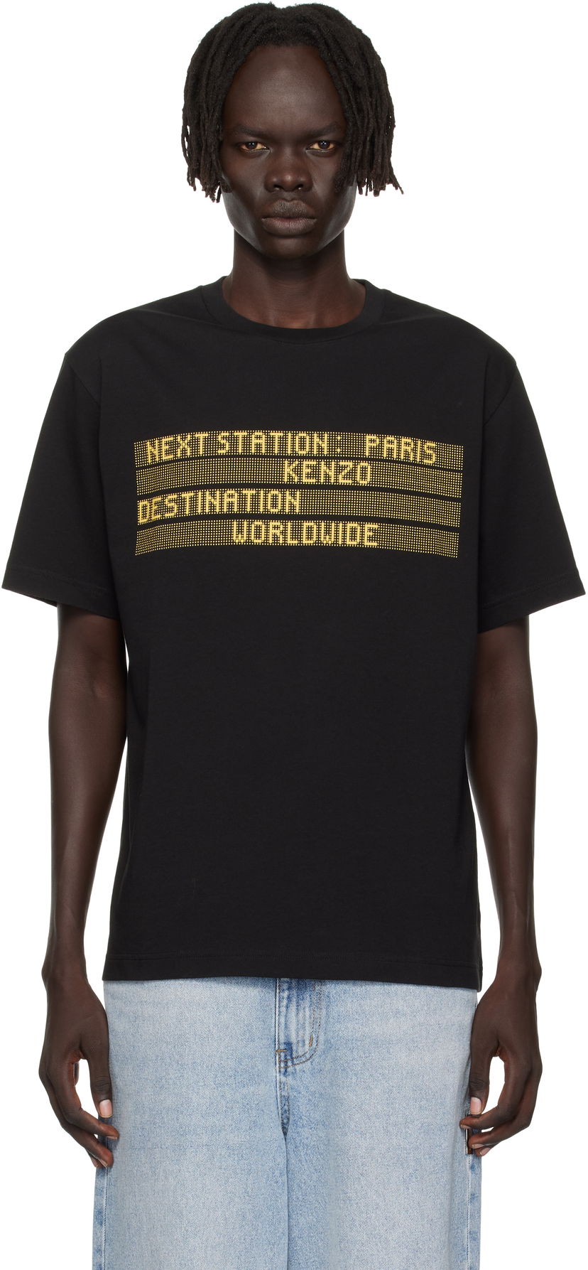 T-paita KENZO Kenzo Paris 'KENZO City' T-Shirt Musta | FF65TS2574SG