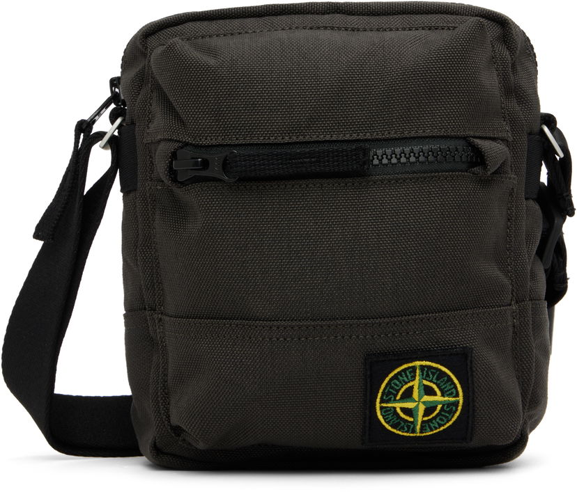 Olkalaukku Stone Island Resin Treated CORDURA 1500 Crossbody Pouch Vihreä | K2S15 9200011 S0075
